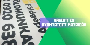 Vágott & nyomtatott matrica