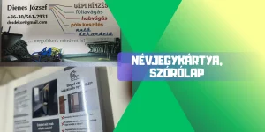 Névjegy · Szórólap